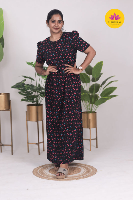 RATNESH 15  - ZIPLESS FEEDING MATERNITY WEAR  PUFF SLEEVE