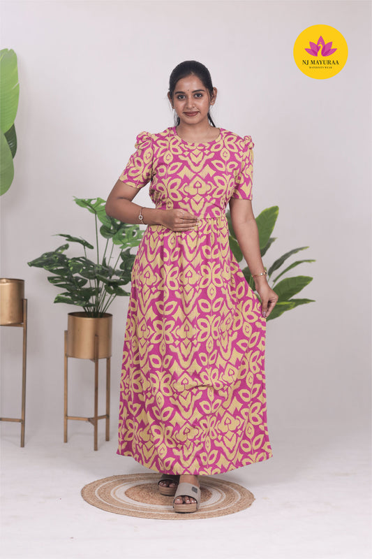 RATNESH 18  - ZIPLESS FEEDING MATERNITY WEAR  PUFF SLEEVE