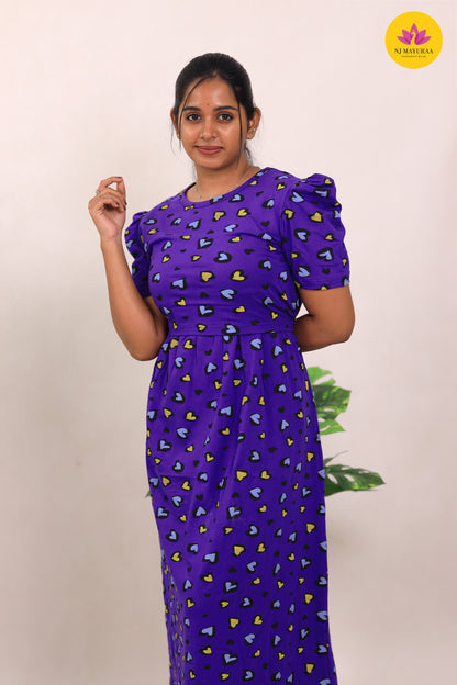 SURABHI 8 - ZIPLESS MATERNITY WEAR  PUFF SLEEVE/ FULL LENGTHS