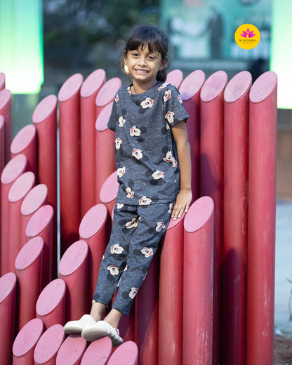 SURABHU 28 - KIDS NIGHTWEAR SET 2/3, 4/5 , 6/7 , 8/9, 10/11, 12/13 YEAR