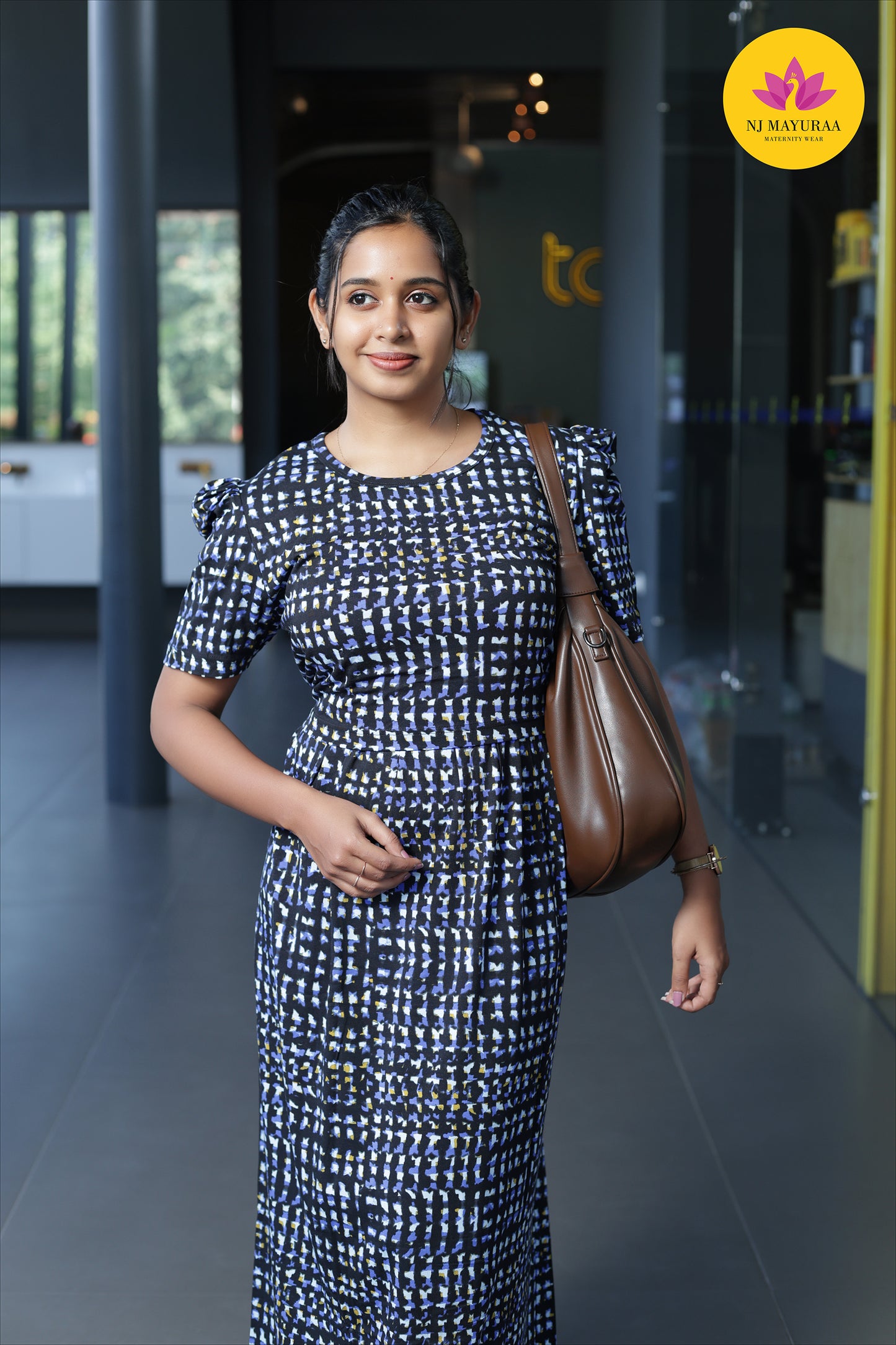 CUTE4 -ZIPLESS MATERNITY WEAR PUFF SLEEVE