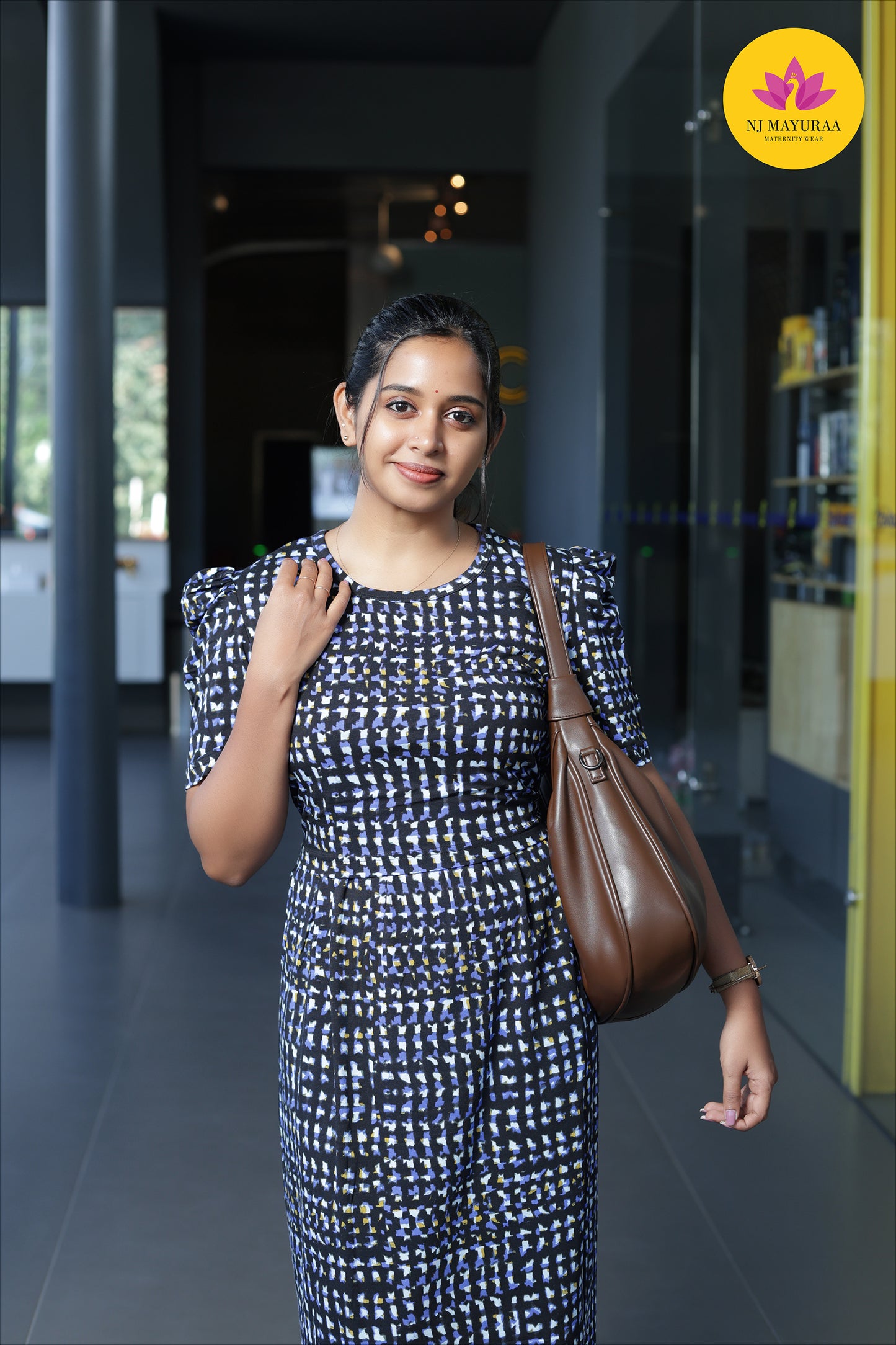 CUTE4 -ZIPLESS MATERNITY WEAR PUFF SLEEVE