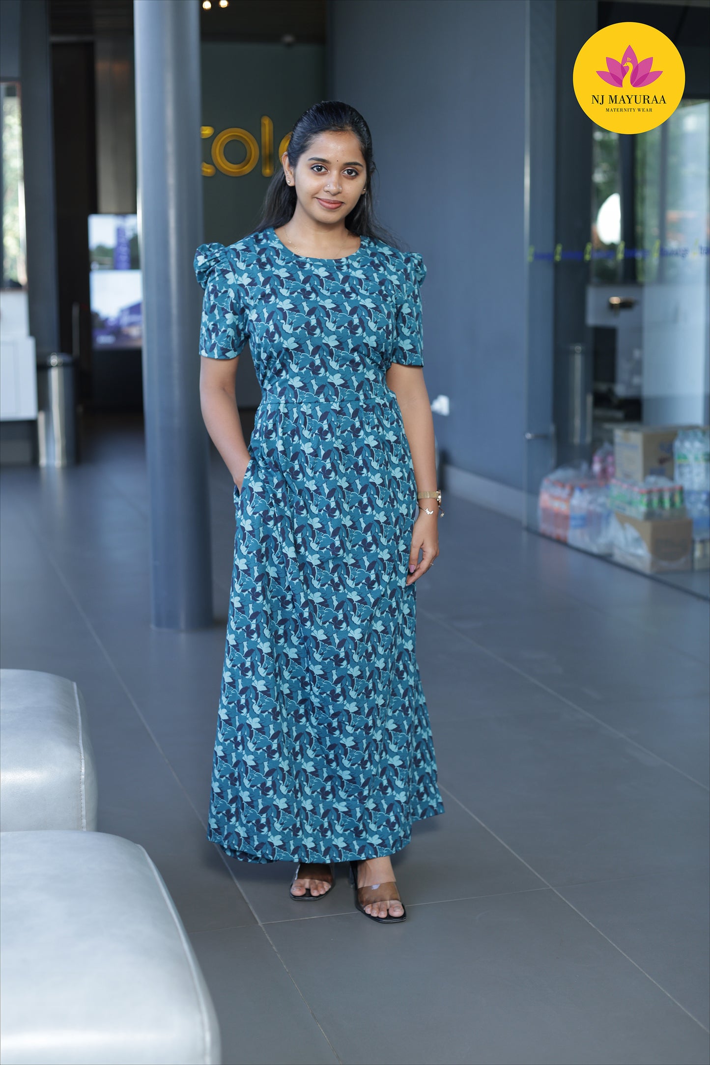 CUTE8 -ZIPLESS MATERNITY WEAR PUFF SLEEVE