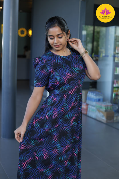 CUTE10 -ZIPLESS MATERNITY WEAR PUFF SLEEVE