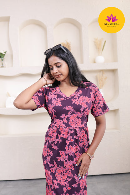 Sree_04-V-NECK NON FEEDING MATERNITY WEAR