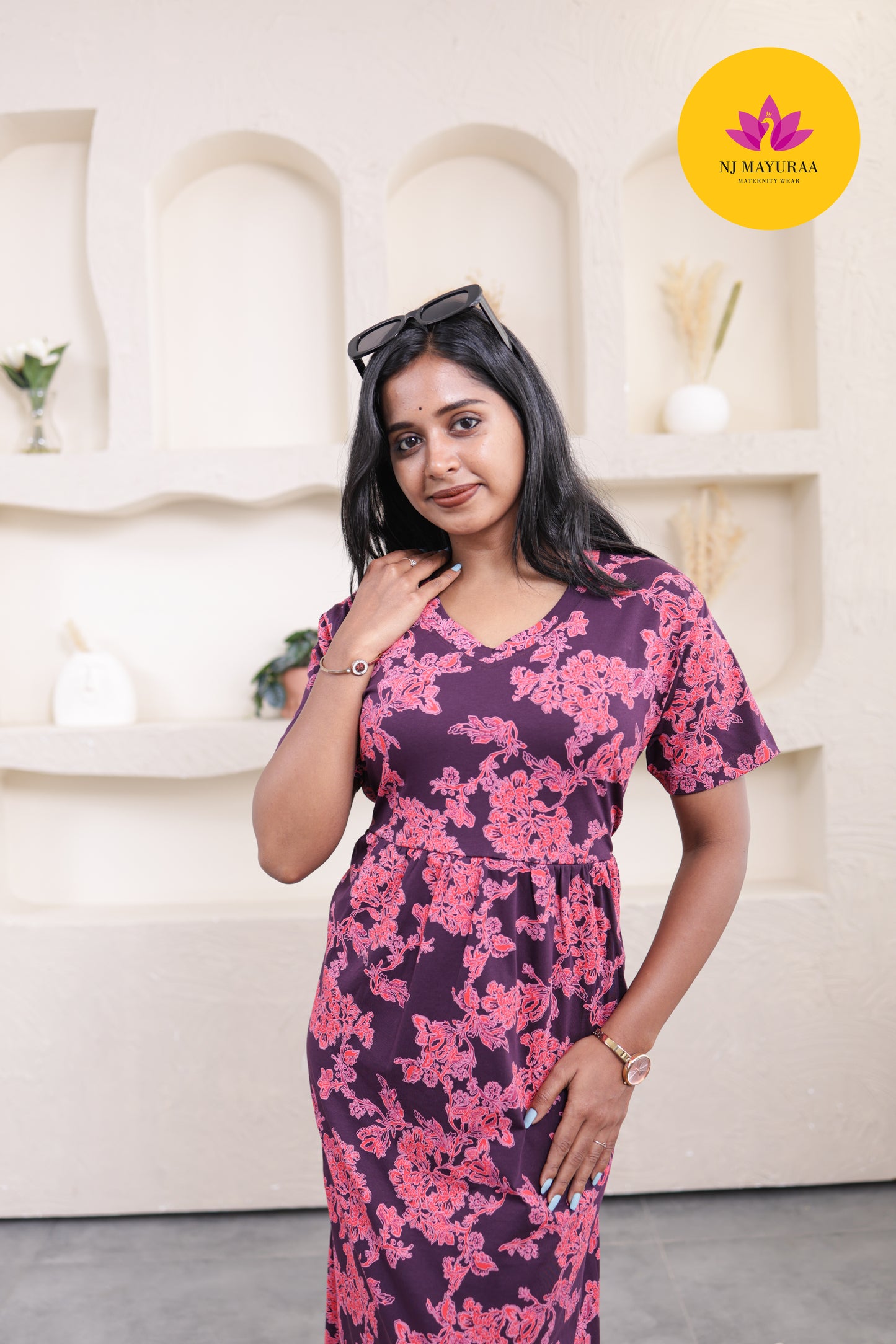 Sree_04-V-NECK NON FEEDING MATERNITY WEAR