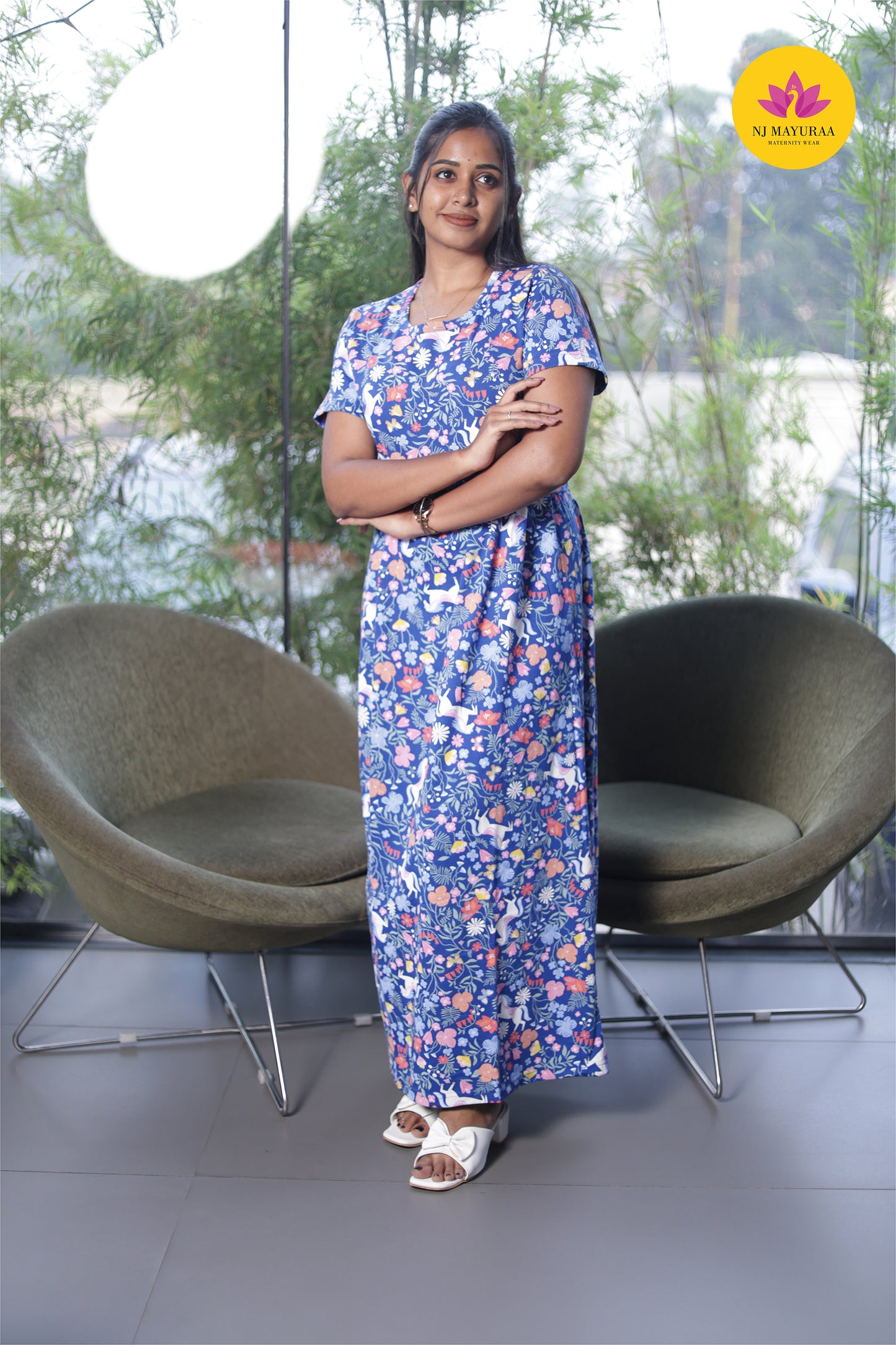 LOTUS 13 -ZIPLESS MATERNITY WEAR PUFF SLEEVE