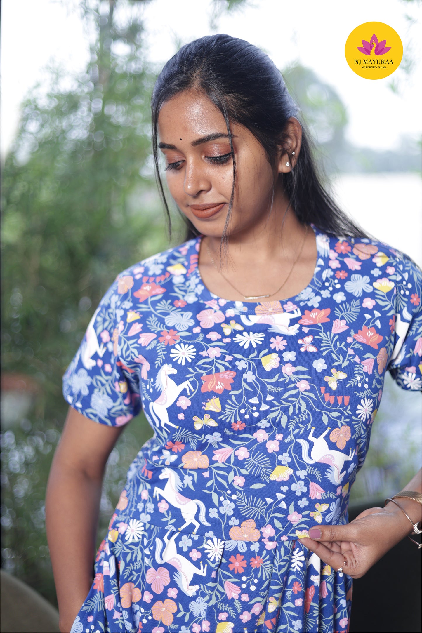 LOTUS 13 -ZIPLESS MATERNITY WEAR PUFF SLEEVE