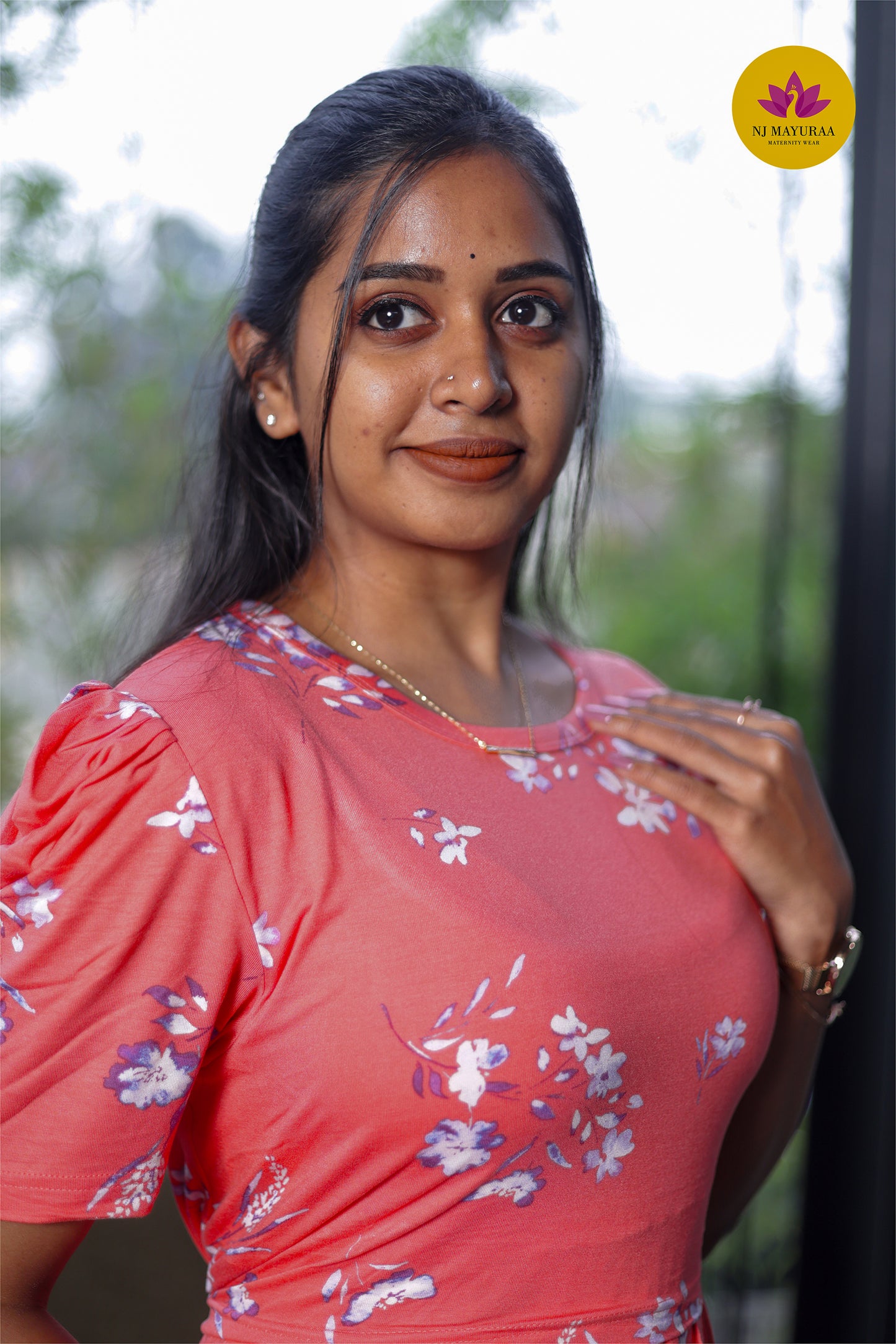 LOTUS 14 -ZIPLESS MATERNITY WEAR PUFF SLEEVE