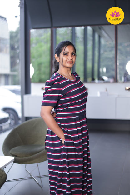 LOTUS 20 -ZIPLESS MATERNITY WEAR PUFF SLEEVE