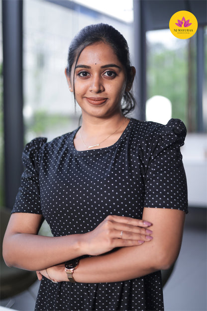 LOTUS 21 -ZIPLESS MATERNITY WEAR PUFF SLEEVE