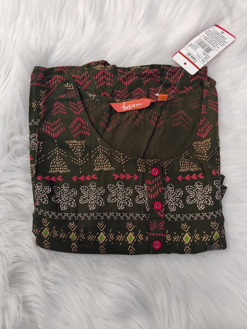 Green-Avaasa kurtis Top