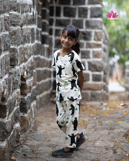 SURABHU 16 - KIDS NIGHTWEAR SET 2/3, 4/5 , 6/7 , 8/9, 10/11, 12/13 YEAR