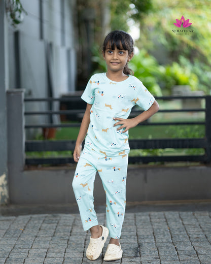SURABHU 17 - KIDS NIGHTWEAR SET 2/3, 4/5 , 6/7 , 8/9, 10/11, 12/13 YEAR