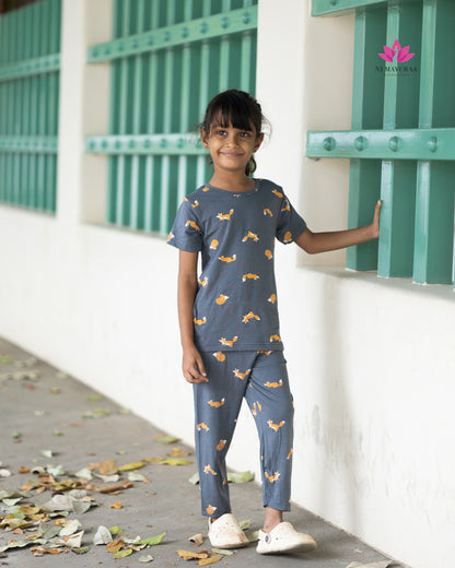 SURABHU 19 - KIDS NIGHTWEAR SET 2/3, 4/5 , 6/7 , 8/9, 10/11, 12/13 YEAR