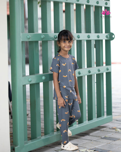 SURABHU 19 - KIDS NIGHTWEAR SET 2/3, 4/5 , 6/7 , 8/9, 10/11, 12/13 YEAR