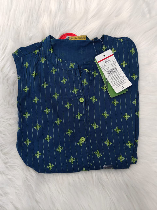 Charcoal Blue-Avaasa kurtis Top