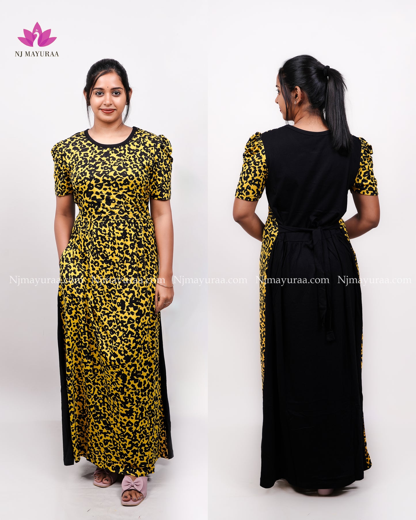 AADIT- PUFF SLEEVE  DUAL COLOUR