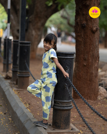 SURABHU 21 - KIDS NIGHTWEAR SET 2/3, 4/5 , 6/7 , 8/9, 10/11, 12/13 YEAR