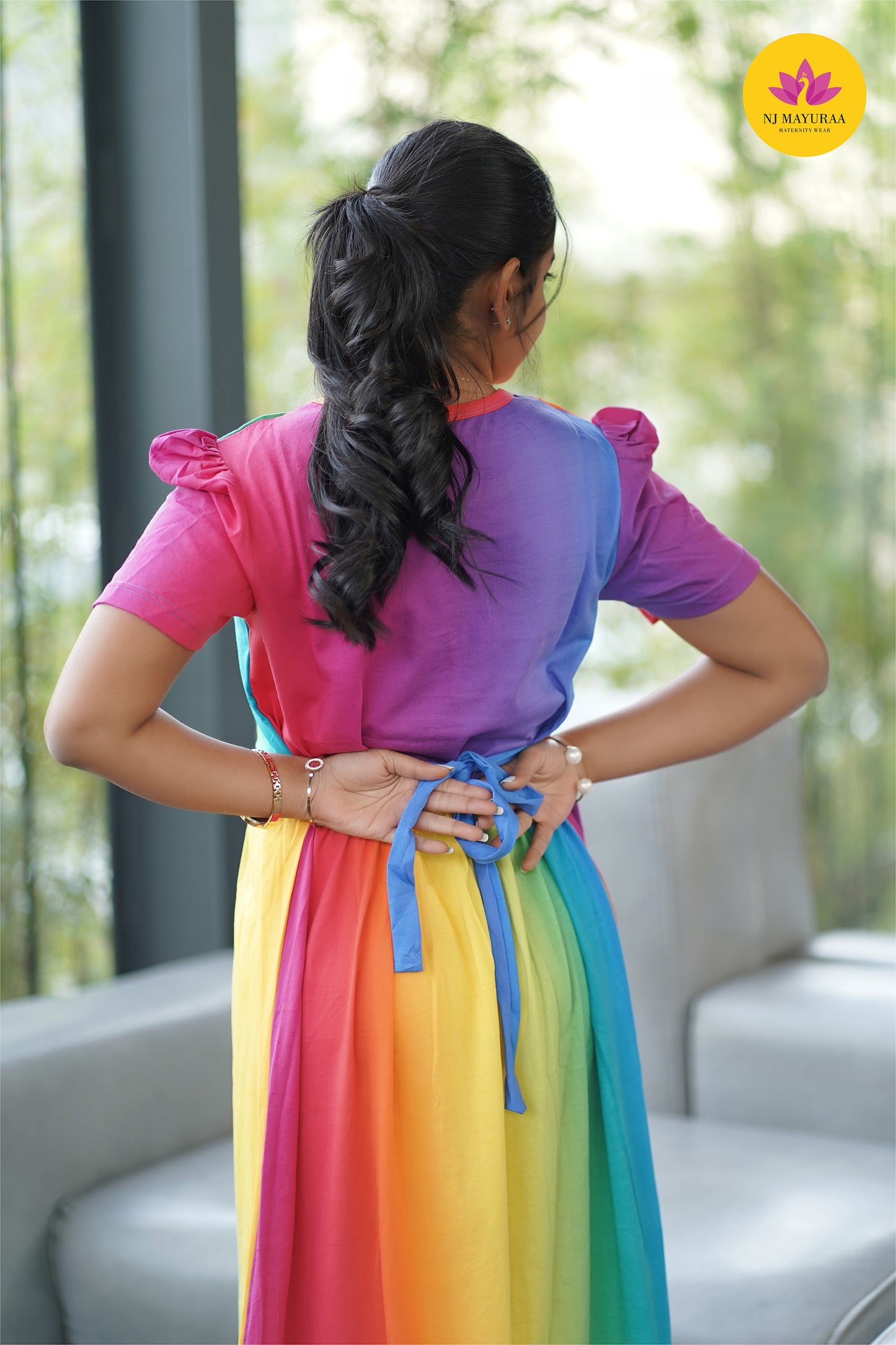 Jaya1-ZIPLESS MATERNITY WEAR PUFF SLEEVE
