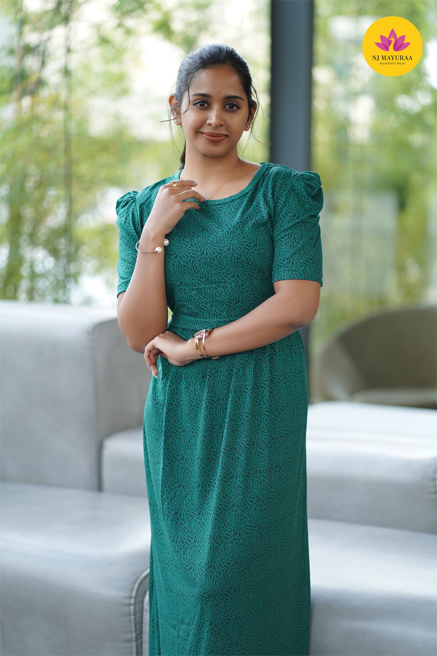 Jaya3-ZIPLESS MATERNITY WEAR PUFF SLEEVE