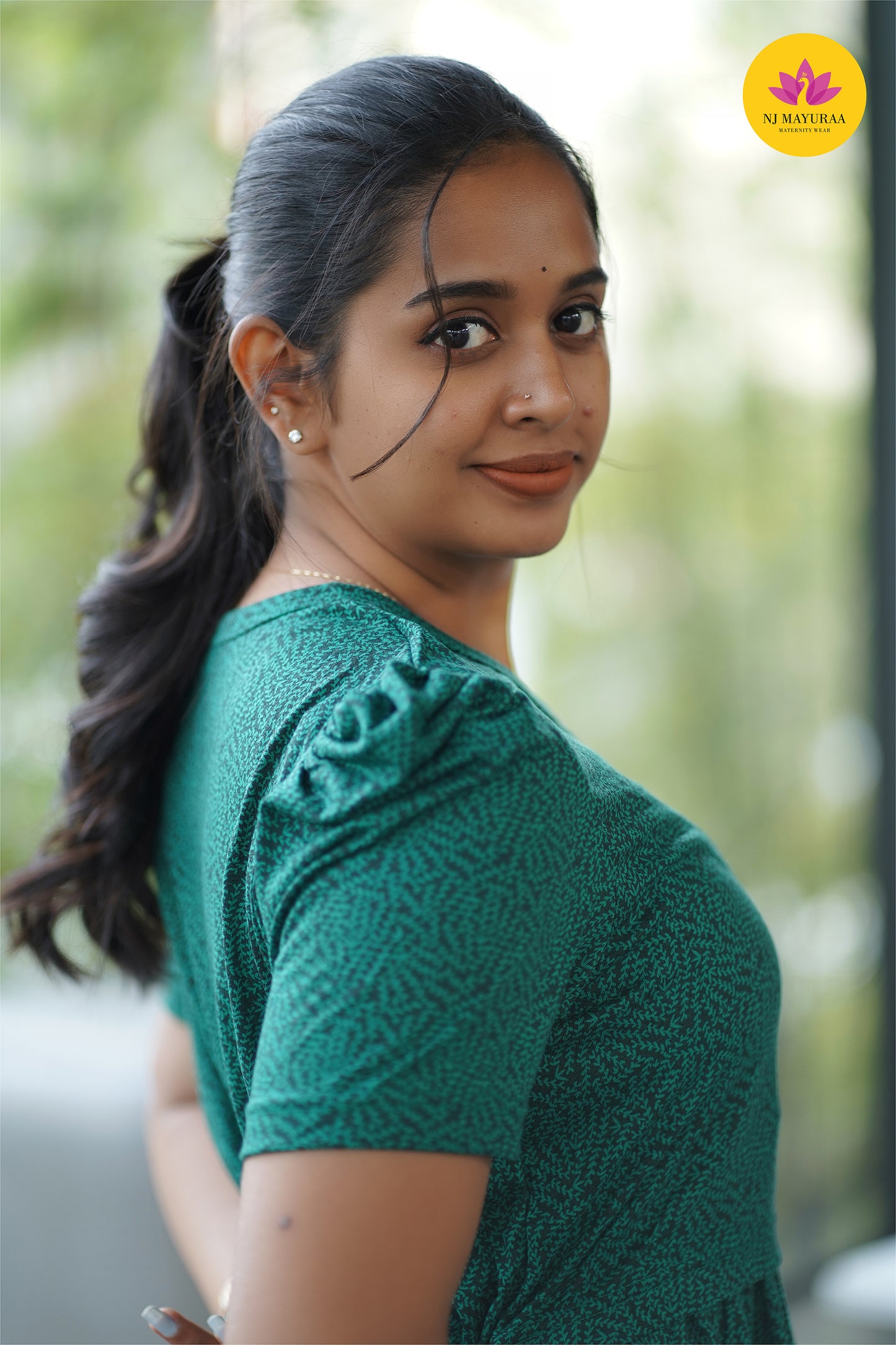 Jaya3-ZIPLESS MATERNITY WEAR PUFF SLEEVE