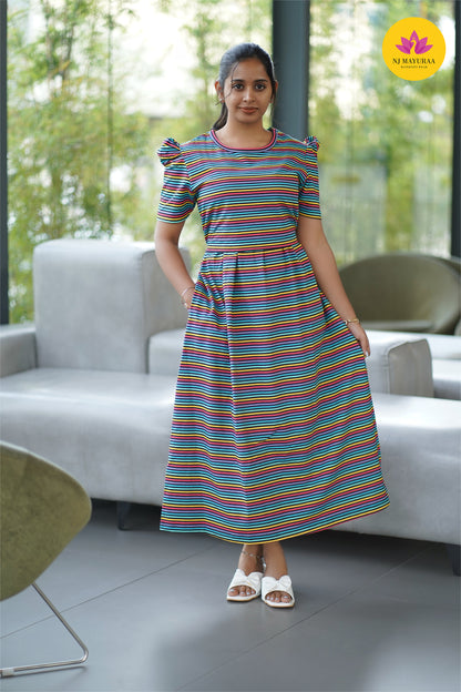 Jaya5 - ZIPLESS FEEDING MATERNITY WEAR  ( Midi length )