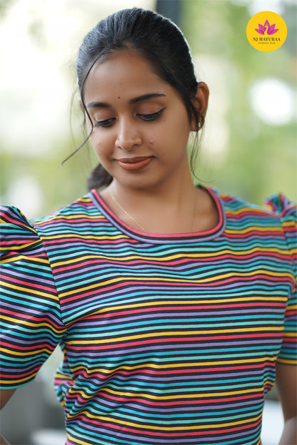 Jaya5 - ZIPLESS FEEDING MATERNITY WEAR  ( Midi length )