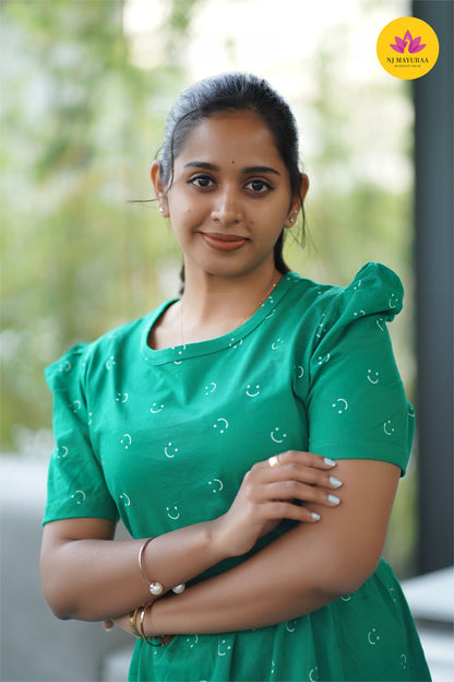 Jaya4-ZIPLESS MATERNITY WEAR PUFF SLEEVE