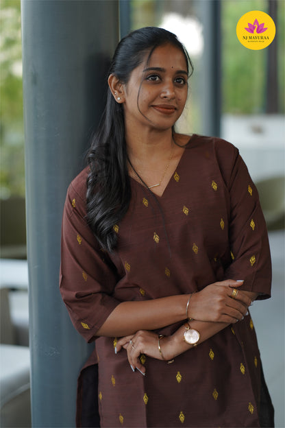 Jaya21-kurti 3pcs set ( top & pant without dupatta) Non feeding