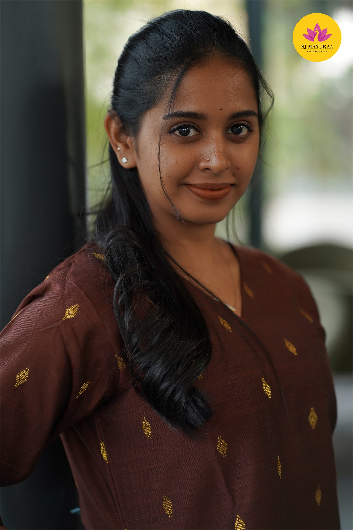 Jaya21-kurti 3pcs set ( top & pant without dupatta) Non feeding