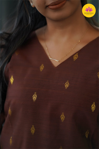 Jaya21-kurti 3pcs set ( top & pant without dupatta) Non feeding