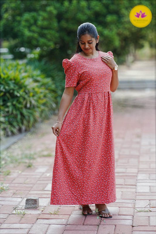 CUTE30-ZIPLESS MATERNITY WEAR PUFF SLEEVE