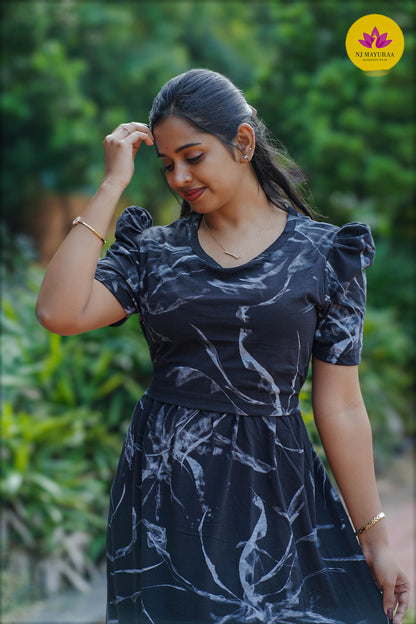 CUTE31-ZIPLESS MATERNITY WEAR PUFF SLEEVE