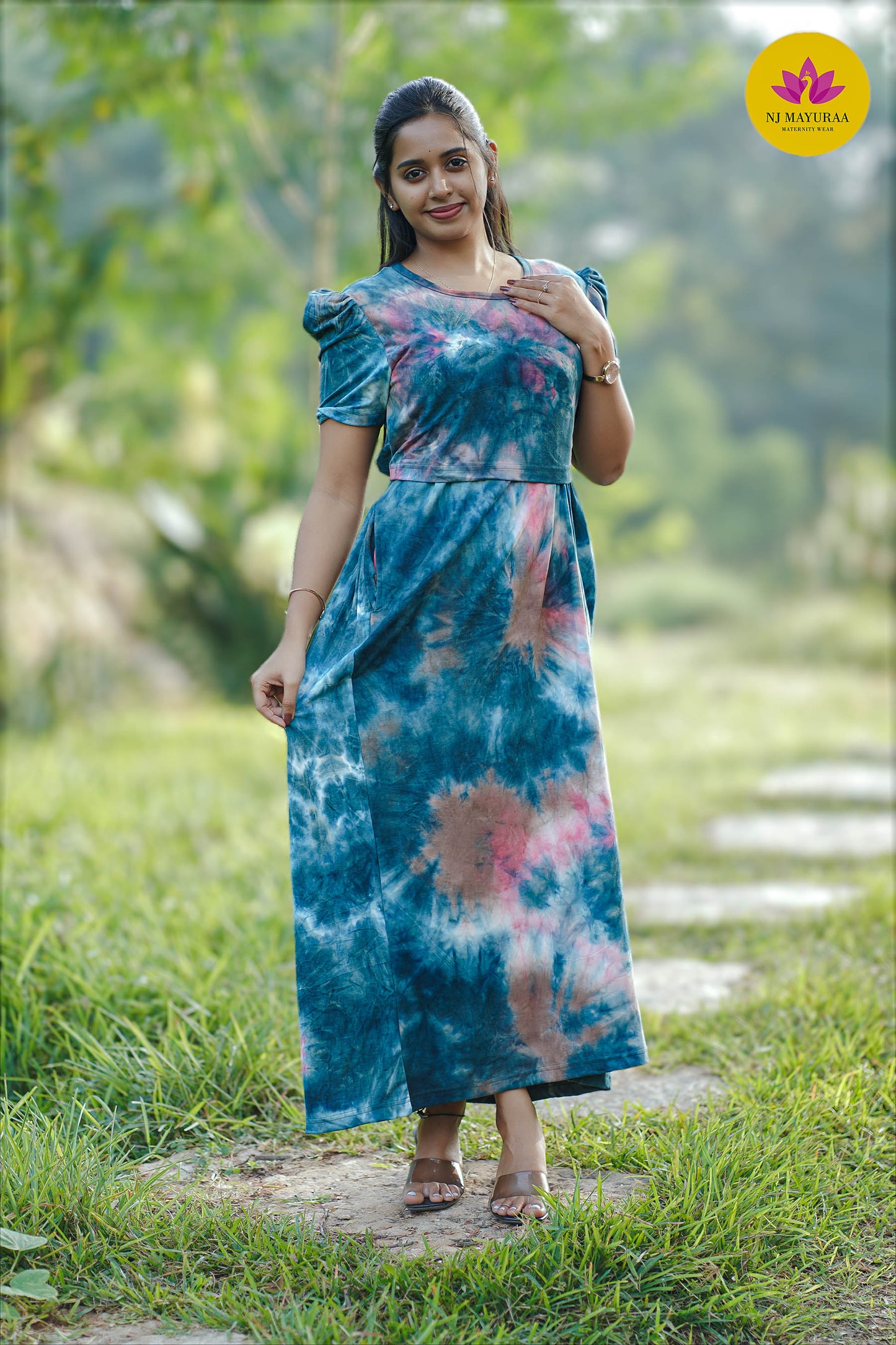 CUTE35-ZIPLESS MATERNITY WEAR PUFF SLEEVE