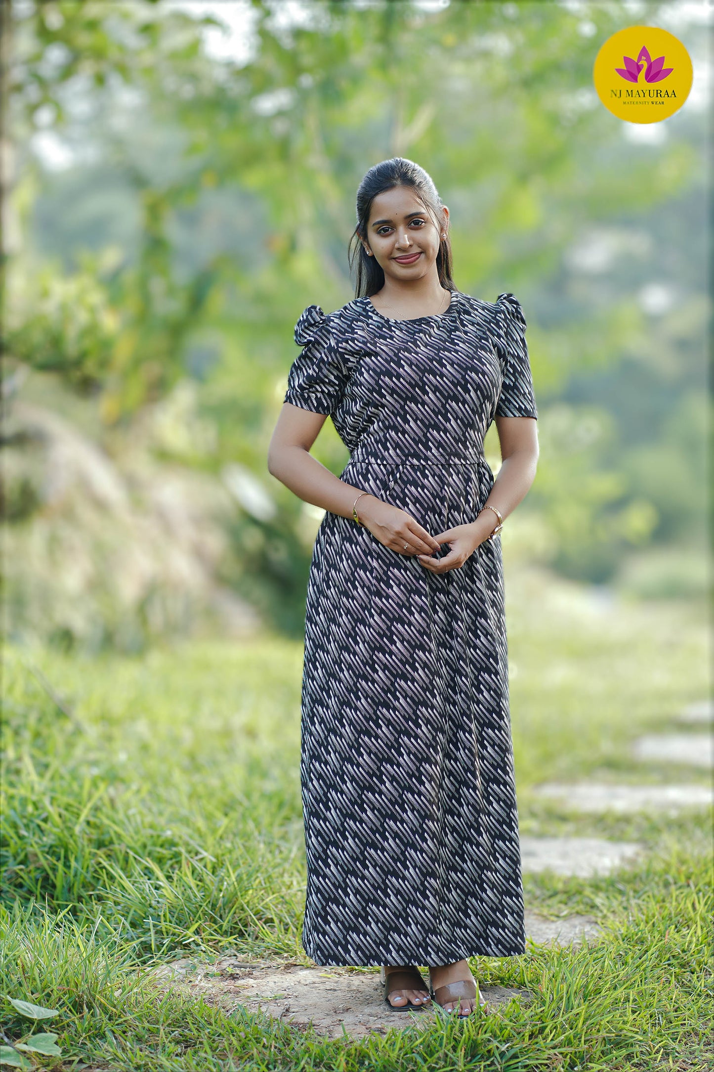 CUTE36-ZIPLESS MATERNITY WEAR PUFF SLEEVE
