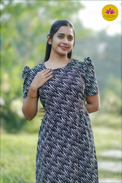 CUTE36-ZIPLESS MATERNITY WEAR PUFF SLEEVE