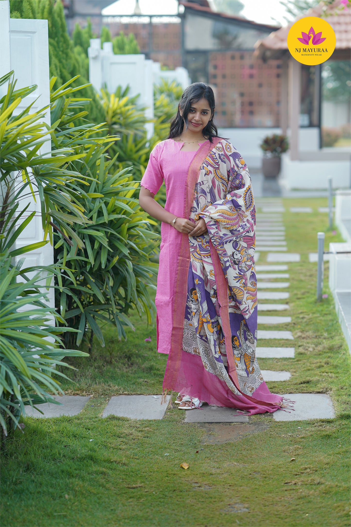 valli 3 - kurti set with dupatta with lining ( Non maternity)