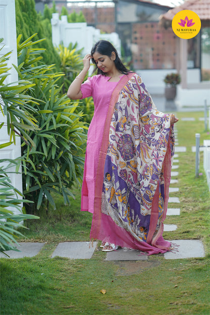 valli 3 - kurti set with dupatta with lining ( Non maternity)