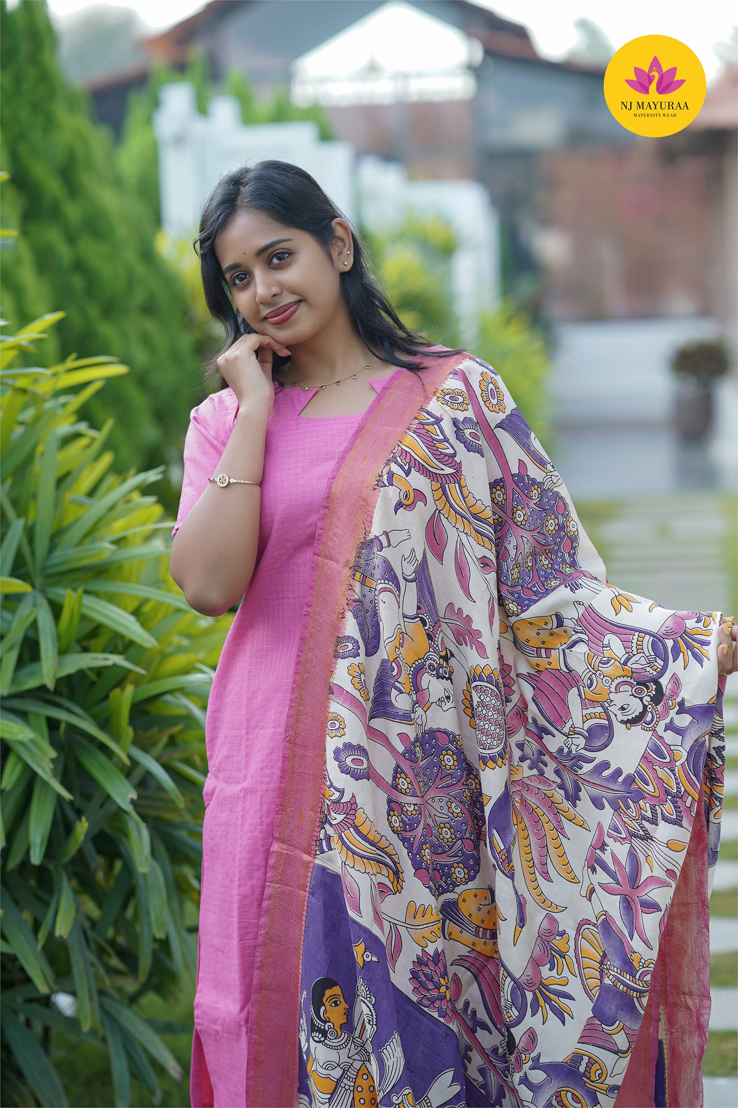 valli 3 - kurti set with dupatta with lining ( Non maternity)