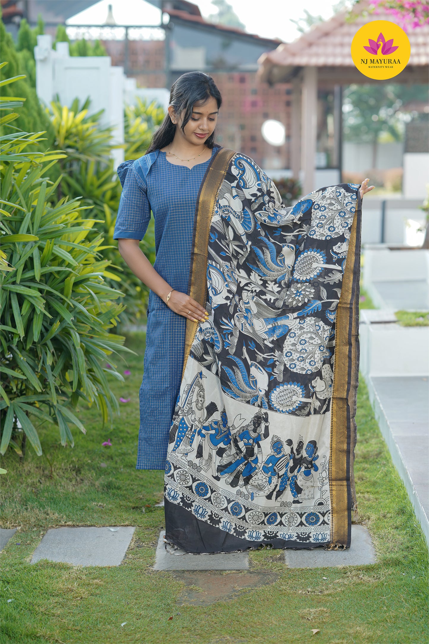 valli 6 - kurti set with dupatta with lining ( Non maternity)