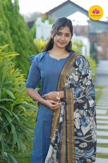valli 6 - kurti set with dupatta with lining ( Non maternity)