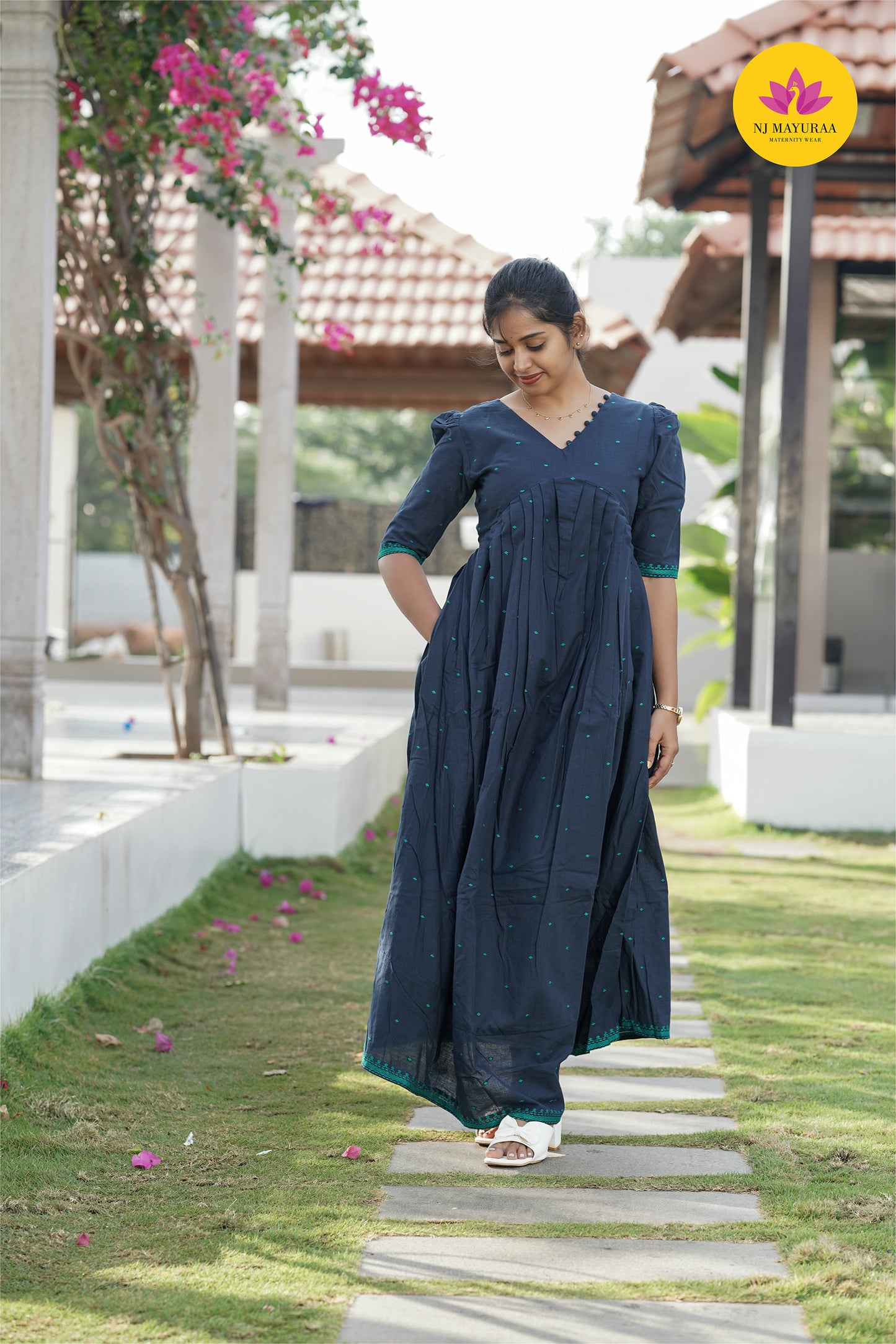 valli 14 - kurti gown with lining(  feeding)