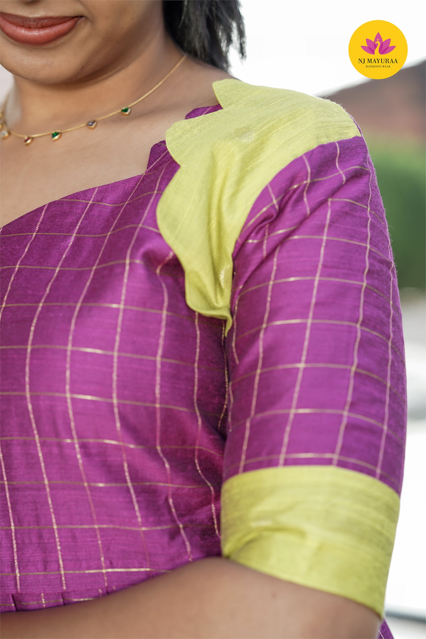 valli 18 - kurti gown with lining 2side zip  ( Feeding maternity)