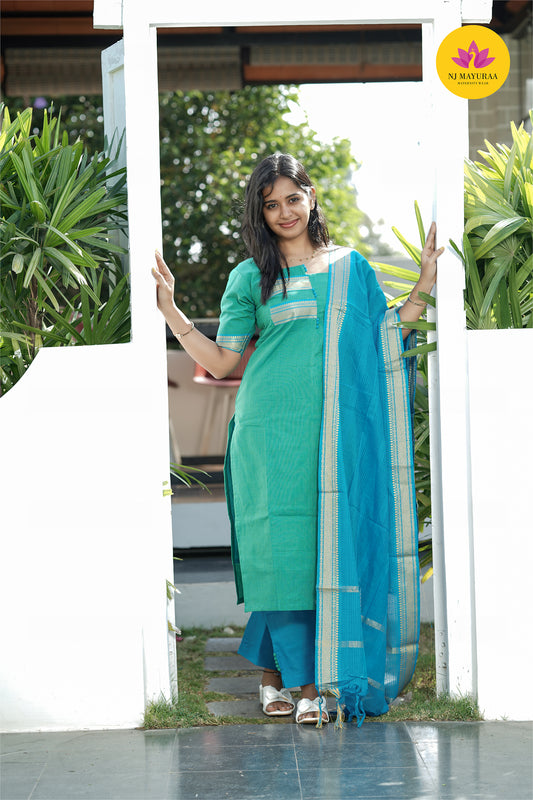 valli 9 -  Feeding kurti set with dupatta ( with lining )