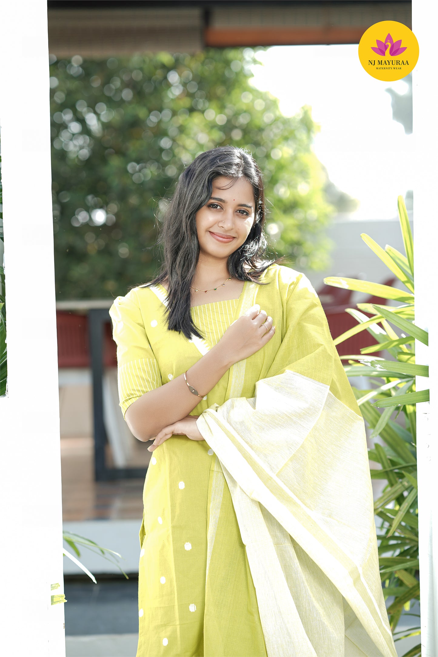 valli 10 - Feeding kurti set with dupatta ( with lining) 2side zip available