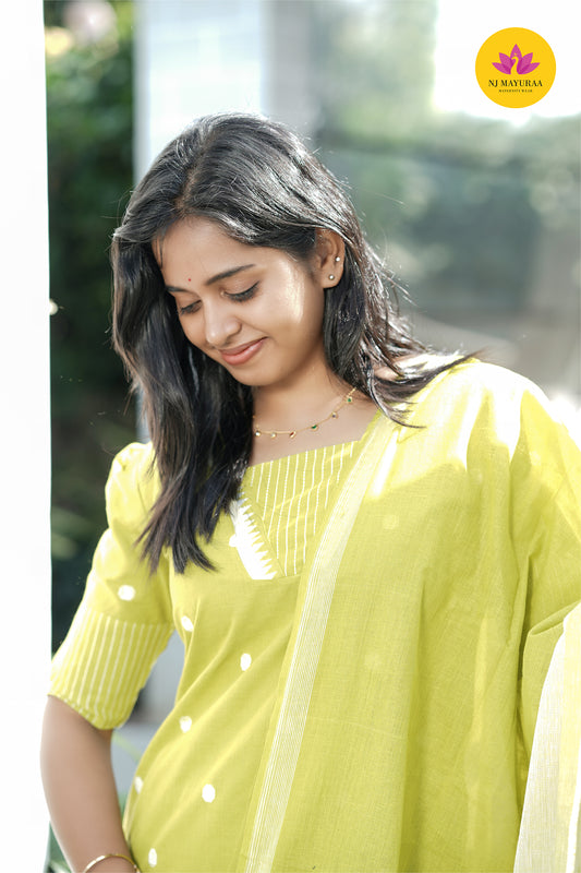 valli 10 - Feeding kurti set with dupatta ( with lining) 2side zip available