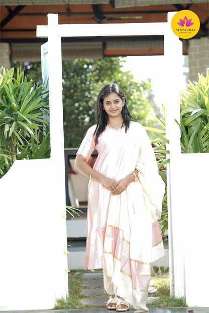 valli 11 - Feeding kurti set with dupatta (with lining)