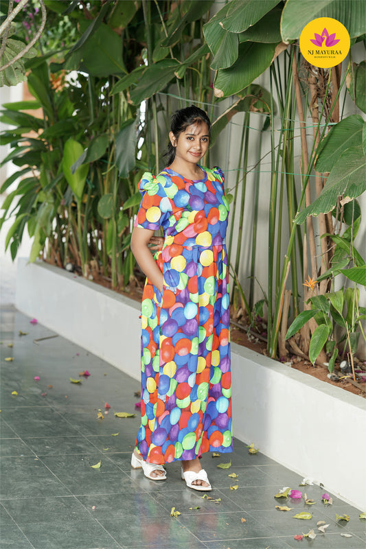 VALLI 50-ZIPLESS MATERNITY WEAR PUFF SLEEVE