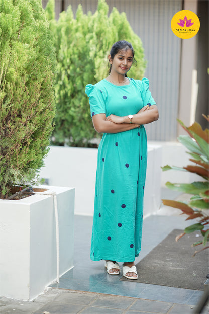 VALLI 62-ZIPLESS MATERNITY WEAR PUFF SLEEVE